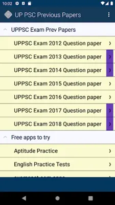 UP PSC Exam Previous Papers android App screenshot 4